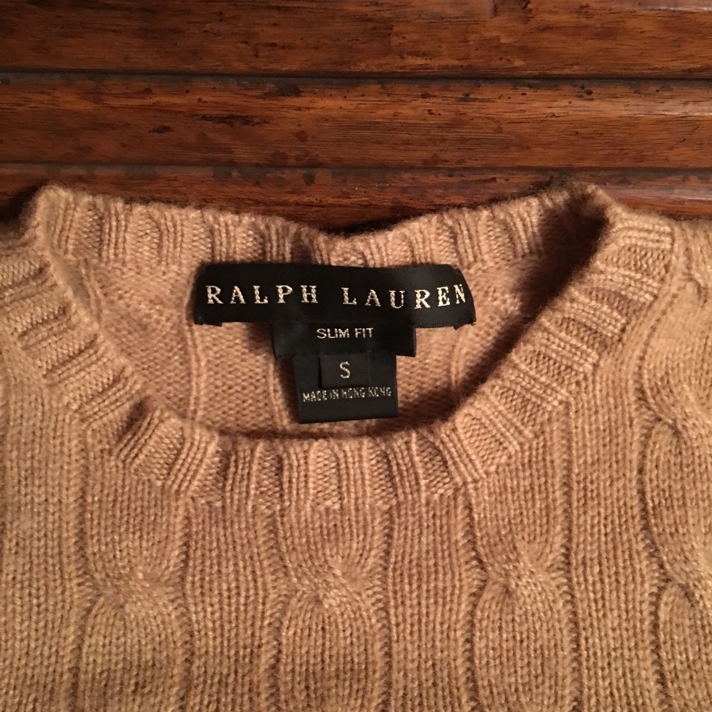 Ralph Lauren Camel crew neck Cashmere